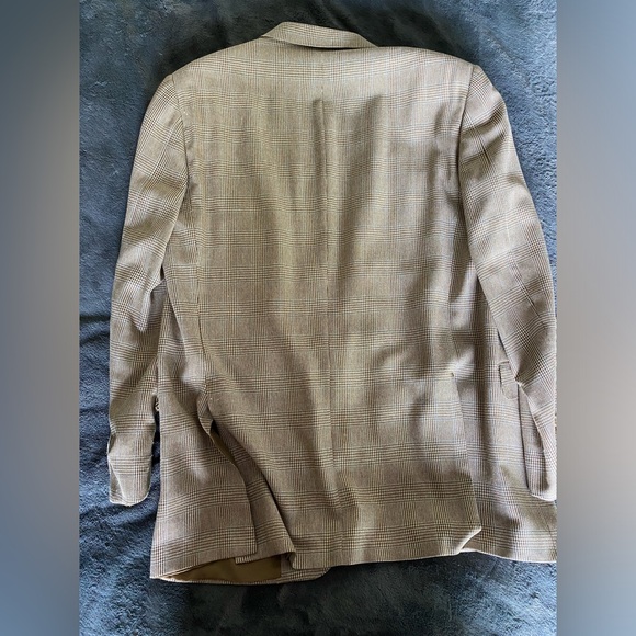 Beige Crossover Linel Wool and Silk Jacket - Picture 7 of 7